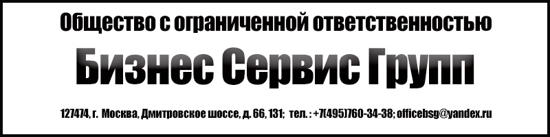  "БИЗНЕС СЕРВИС ГРУПП" 